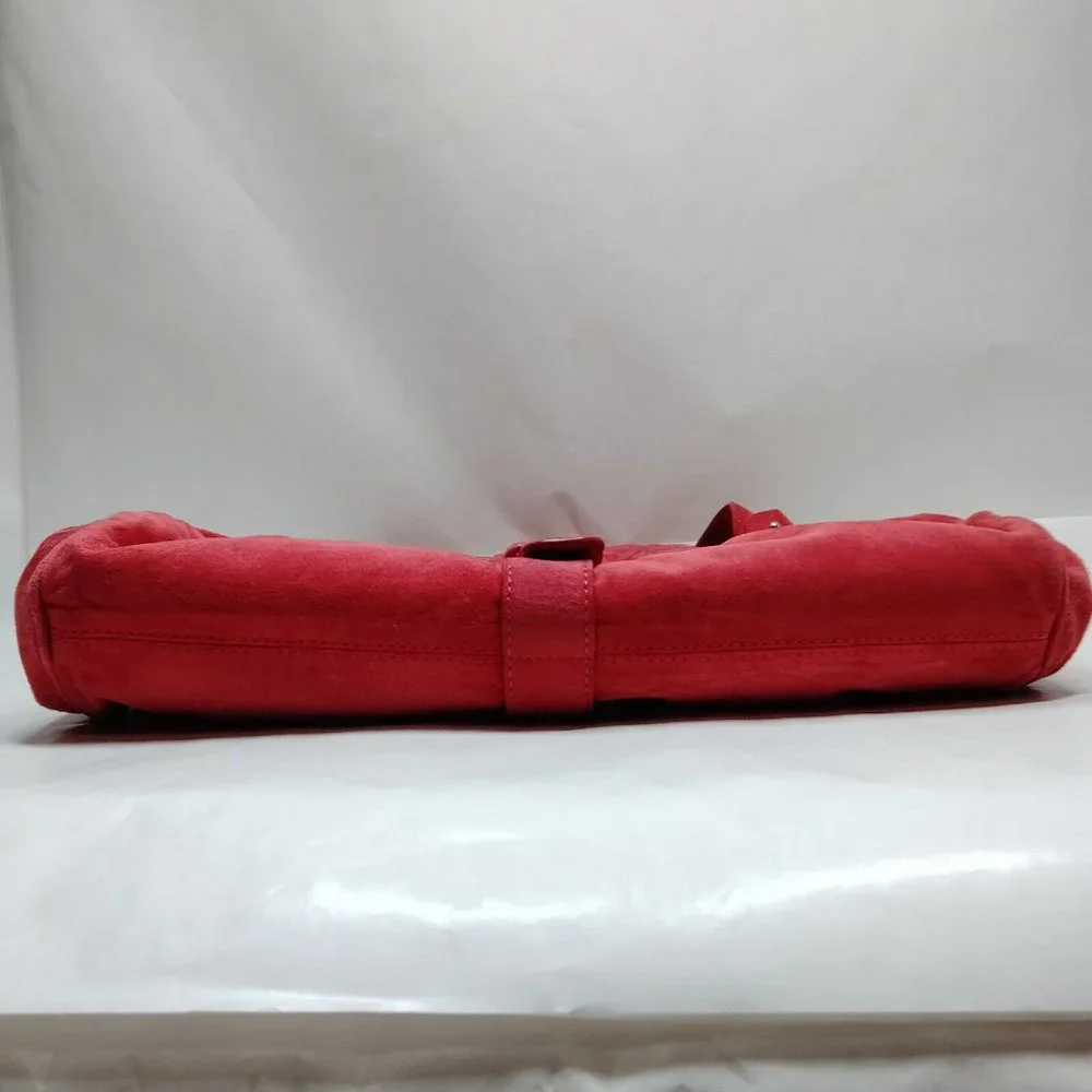 LOEWE Shoulder Bag Red Suede Leather - Picture 5 of 9